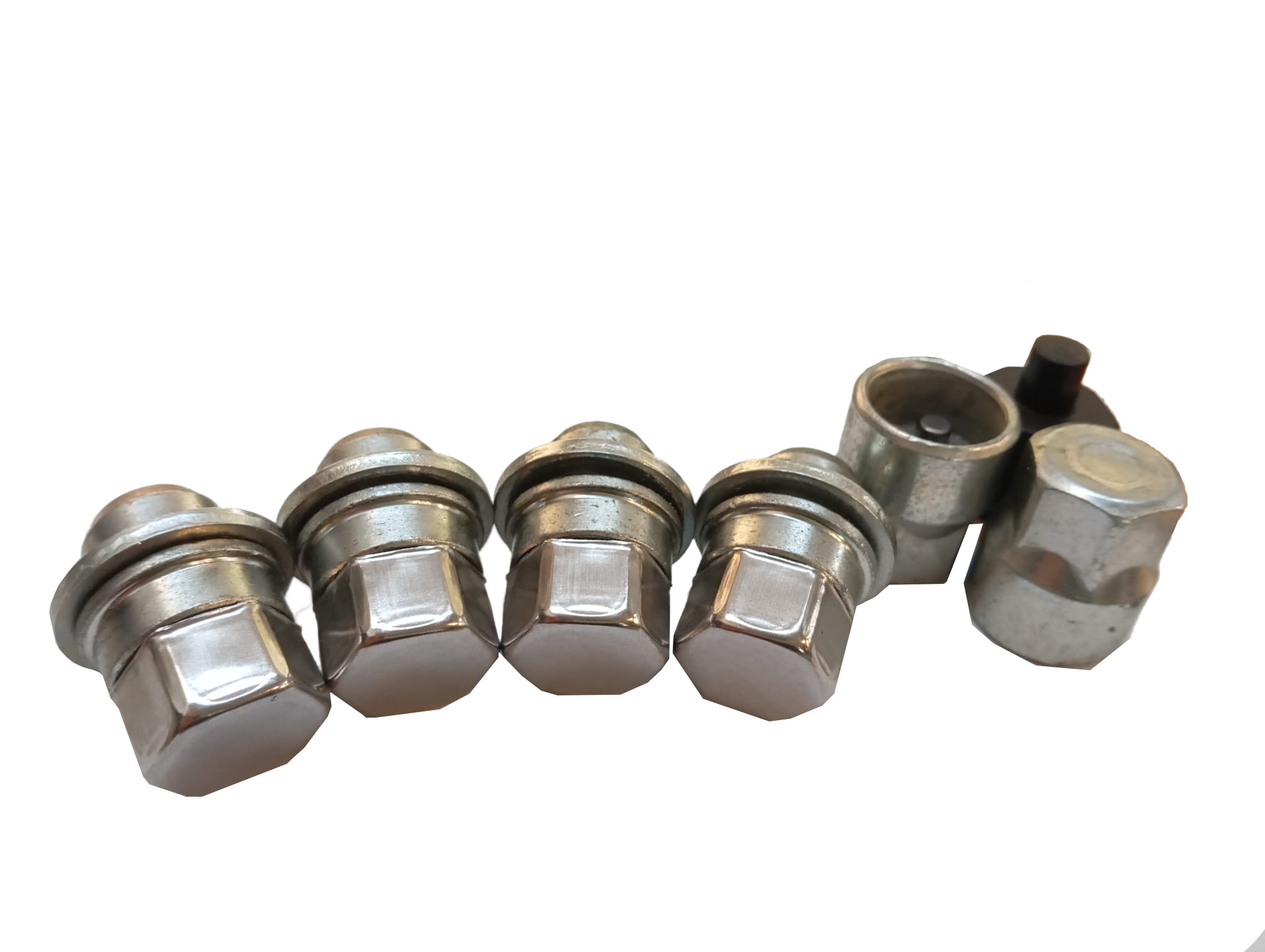 PORCAS CONICAS COM ANILHA ANTI-ROUBO (12X1,5)  CHAVE 21     