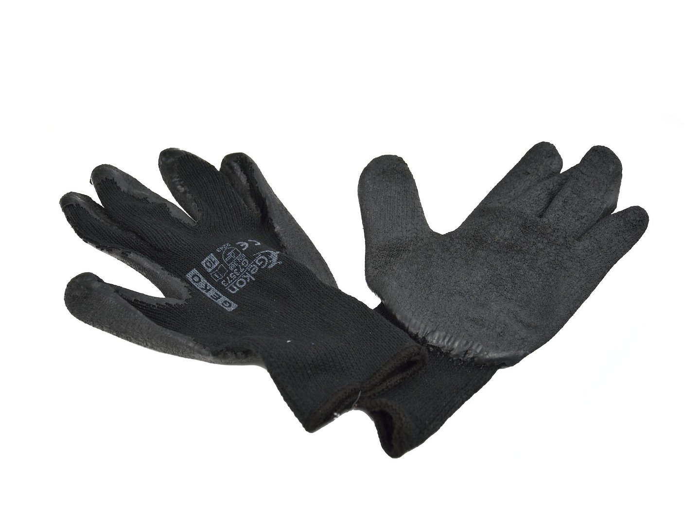LUVAS DE TRABALHO DE ALGODAO (TAM.10) PRETAS                