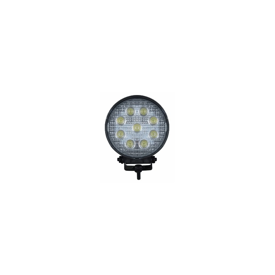 FAROL DE TRABALHO EM LED REDONDO, 9 LEDS 24W                