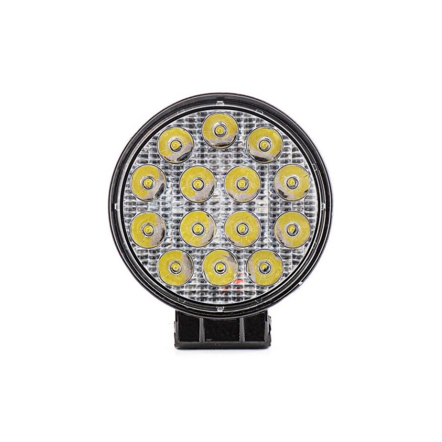 FAROL DE TRABALHO EM LED REDONDO, 14 LEDS 40W               