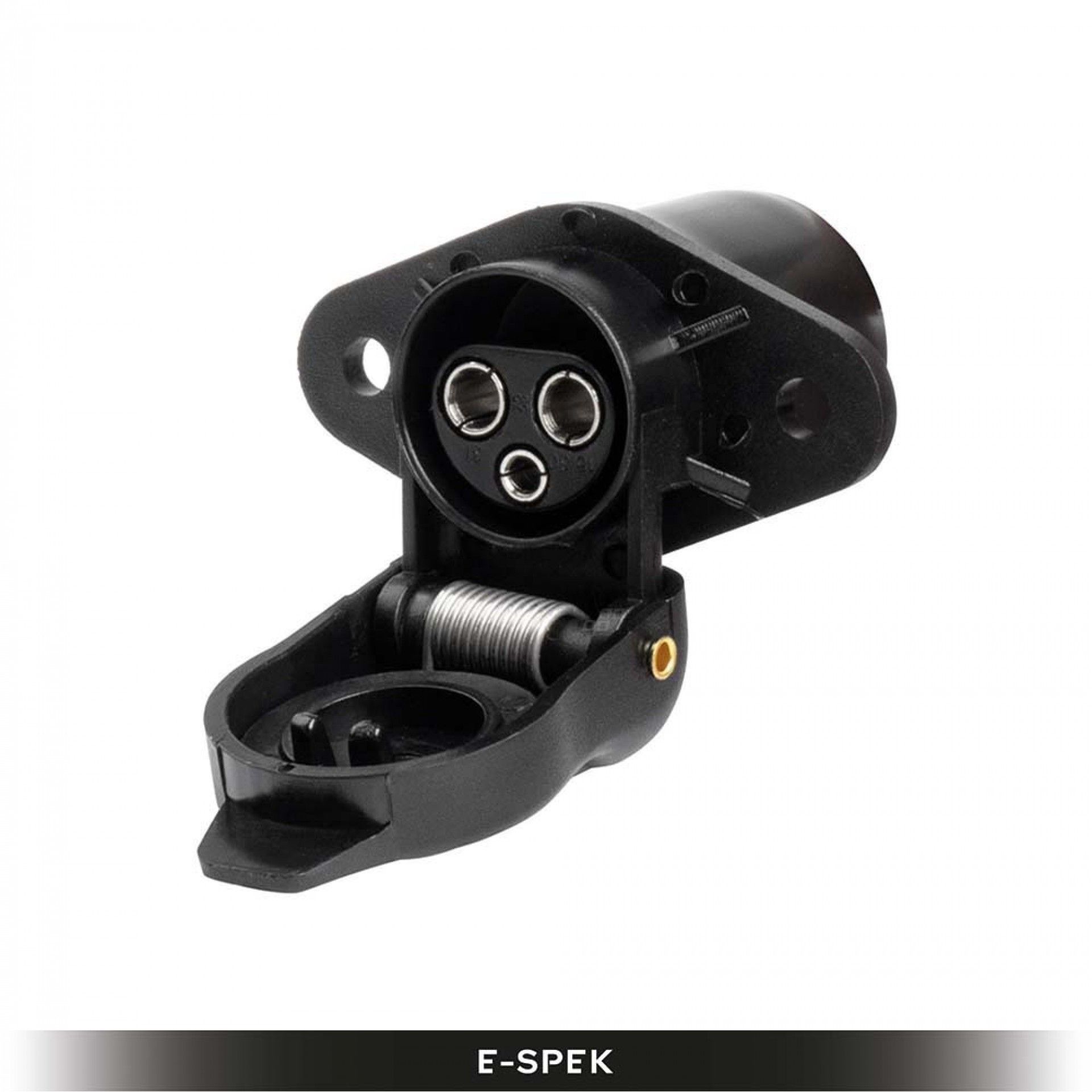 FICHA DE REBOQUE FEMEA 3 PINOS C/TAMPA 12V                  